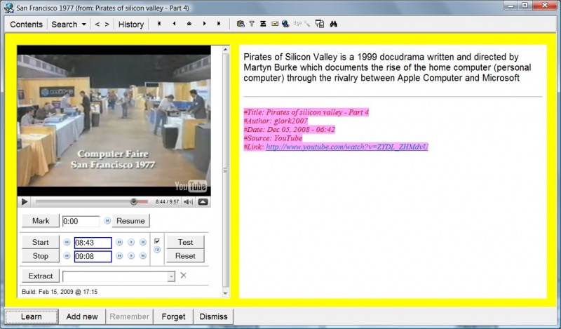 SuperMemo: Incremental video with SuperMemo 2008